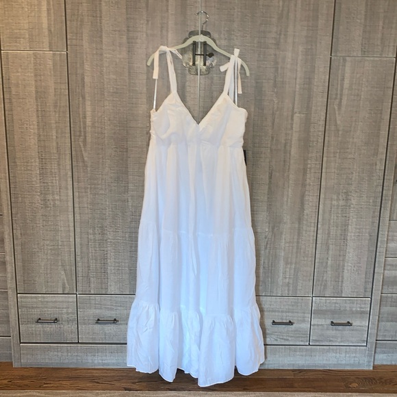 Express Dresses & Skirts - Express Tie Shoulder Tiered Maxi‎ Dress